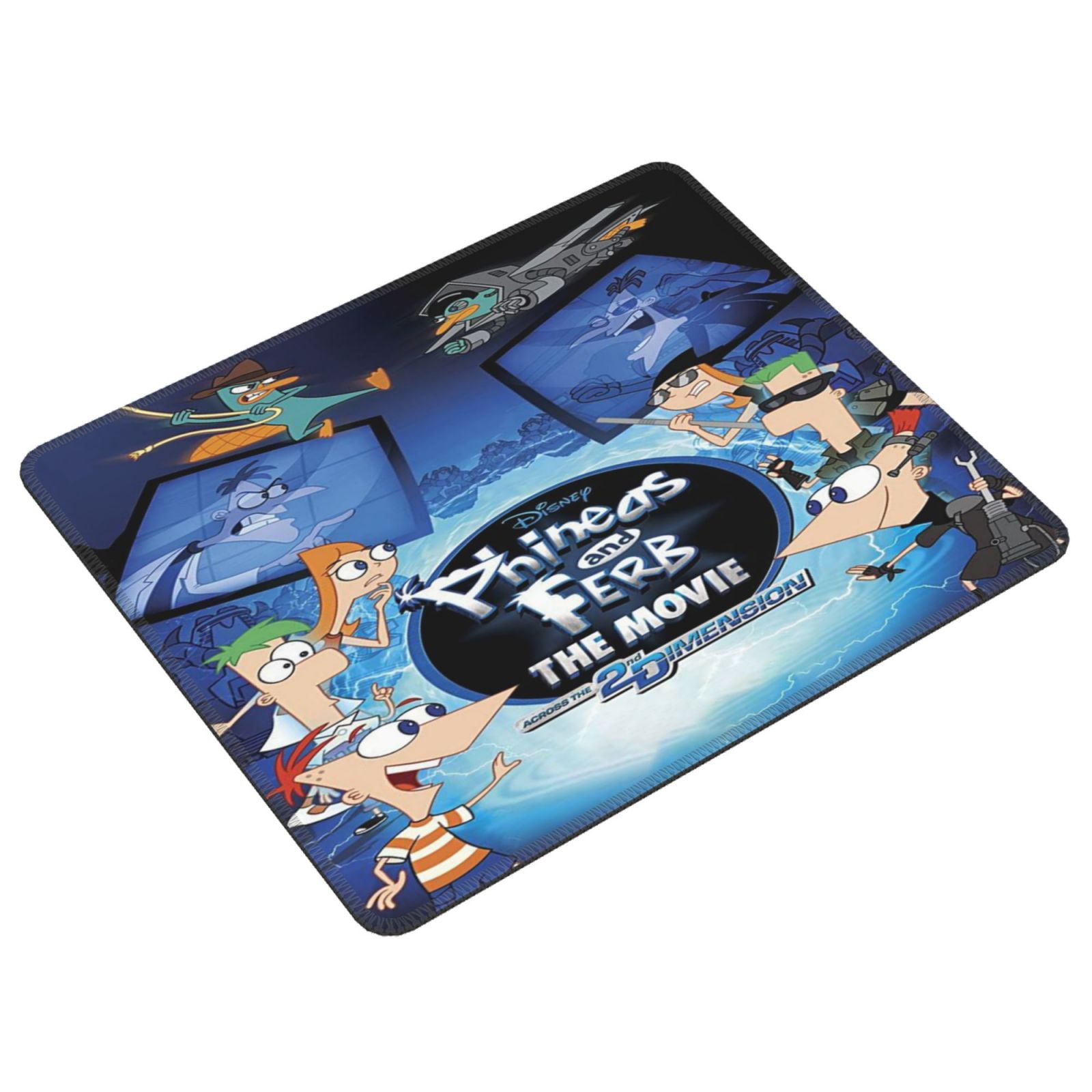 Phineas Fer Computer Mouse Mat with Anti-Slip Rubber Base Anti-Fray ...