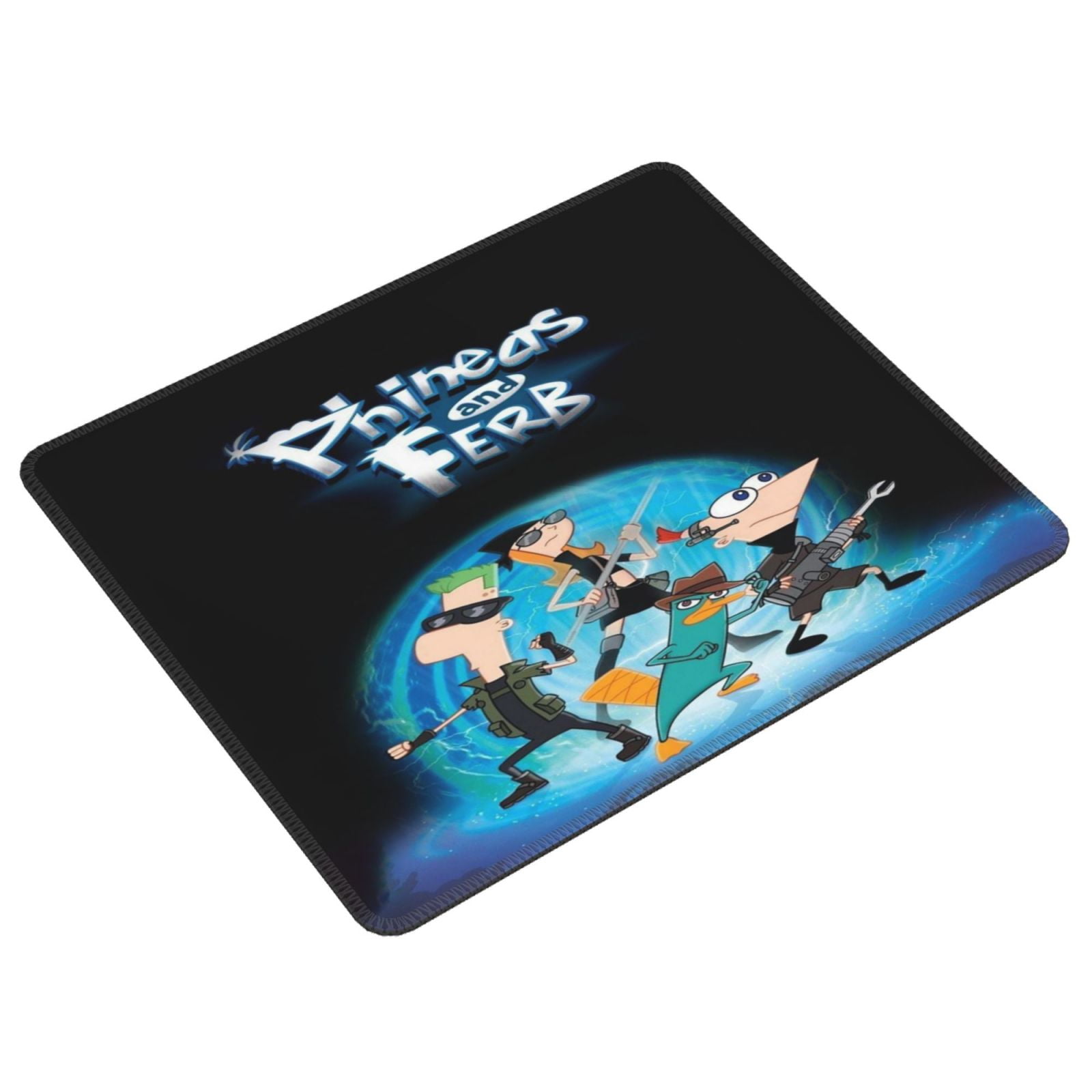 Phineas Fer Computer Mouse Mat with Anti-Slip Rubber Base Anti-Fray ...