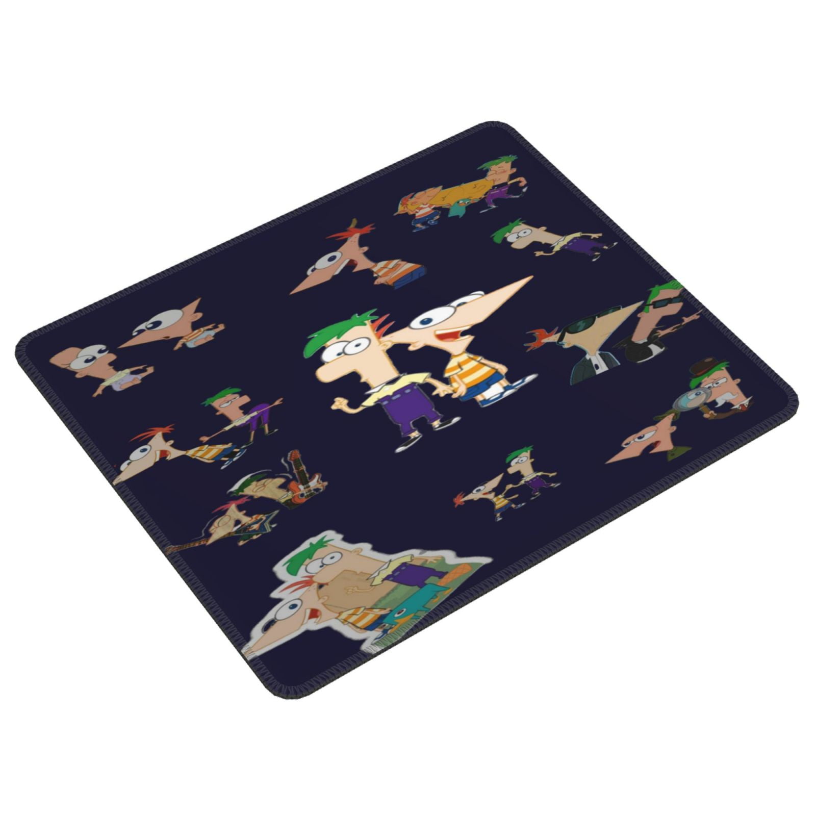 Phineas Fer Computer Mouse Mat with Anti-Slip Rubber Base Anti-Fray ...