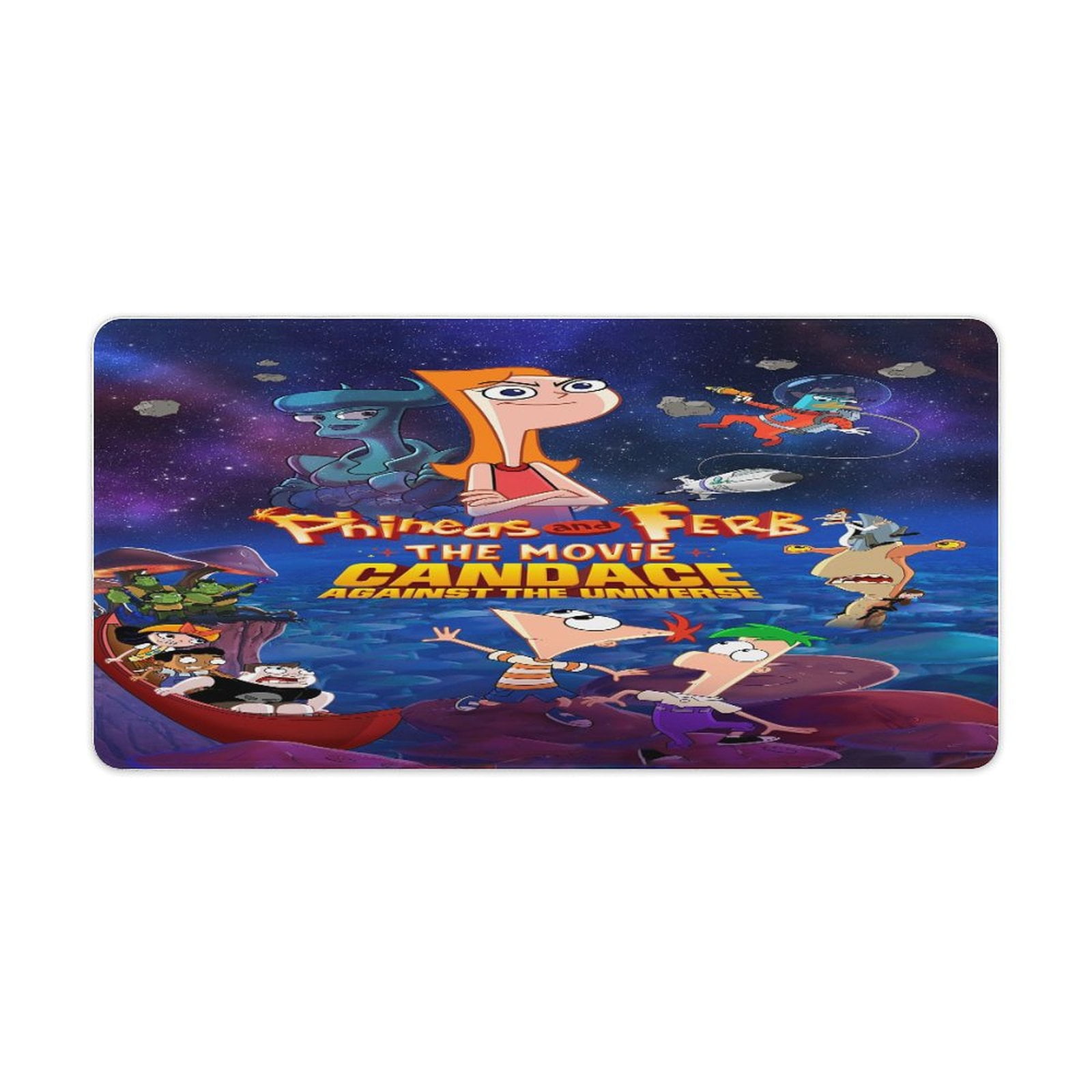 Phineas Fer Computer Mouse Mat with Anti-Slip Rubber Base Anti-Fray ...