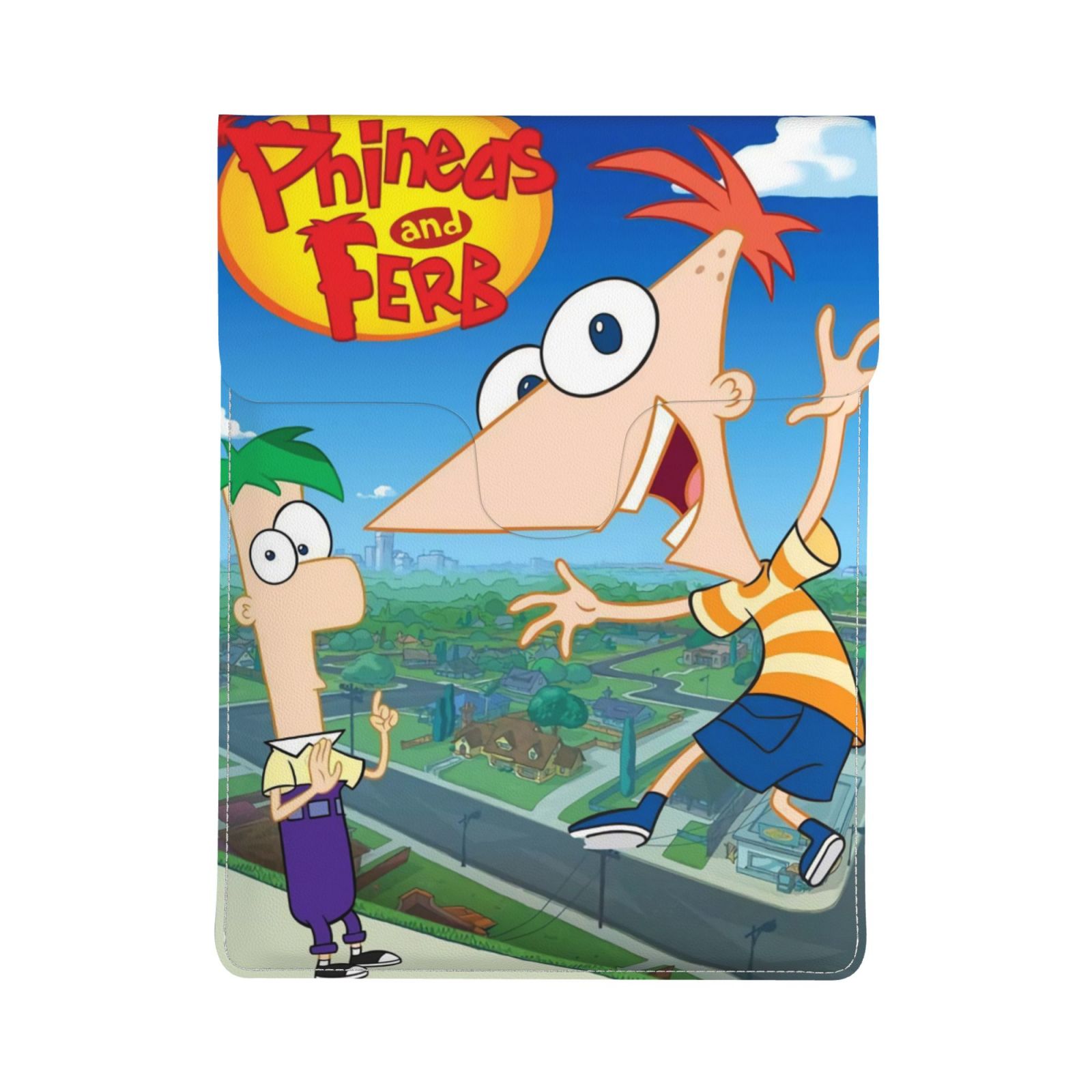 Phineas And Ferb Leather Laptop Sleeve Computer Case Notebook Cover -13 ...
