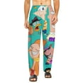 thumbnail image 1 of Phineas And Ferb Pajamas Pants 3D Printing Wide Leg PJ Pant Loungewear Casual Comfy Sleepwear Lounge Pants for Men Women5XL, 1 of 9