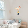 thumbnail image 1 of Phineas and Ferb Play Adventure Cartoon Character Wall Art Decal Vinyl Sticker Home Decor Sticker Vinyl Mural Baby Kids Room Bedroom Nursery Kindergarten School House Design Peel and Stick 40x20 inch, 1 of 2