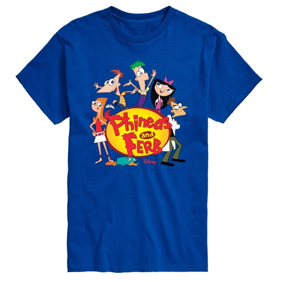 Phineas and Ferb - Logo Group - Men's Short Sleeve Graphic T-Shirt