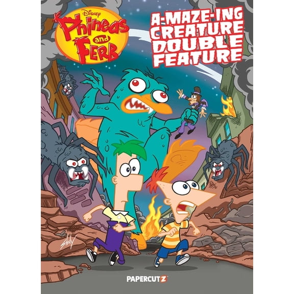 Phineas and Ferb Phineas and Ferb's A-Maze-Ing Creature Double Feature, Book 1, (Hardcover)