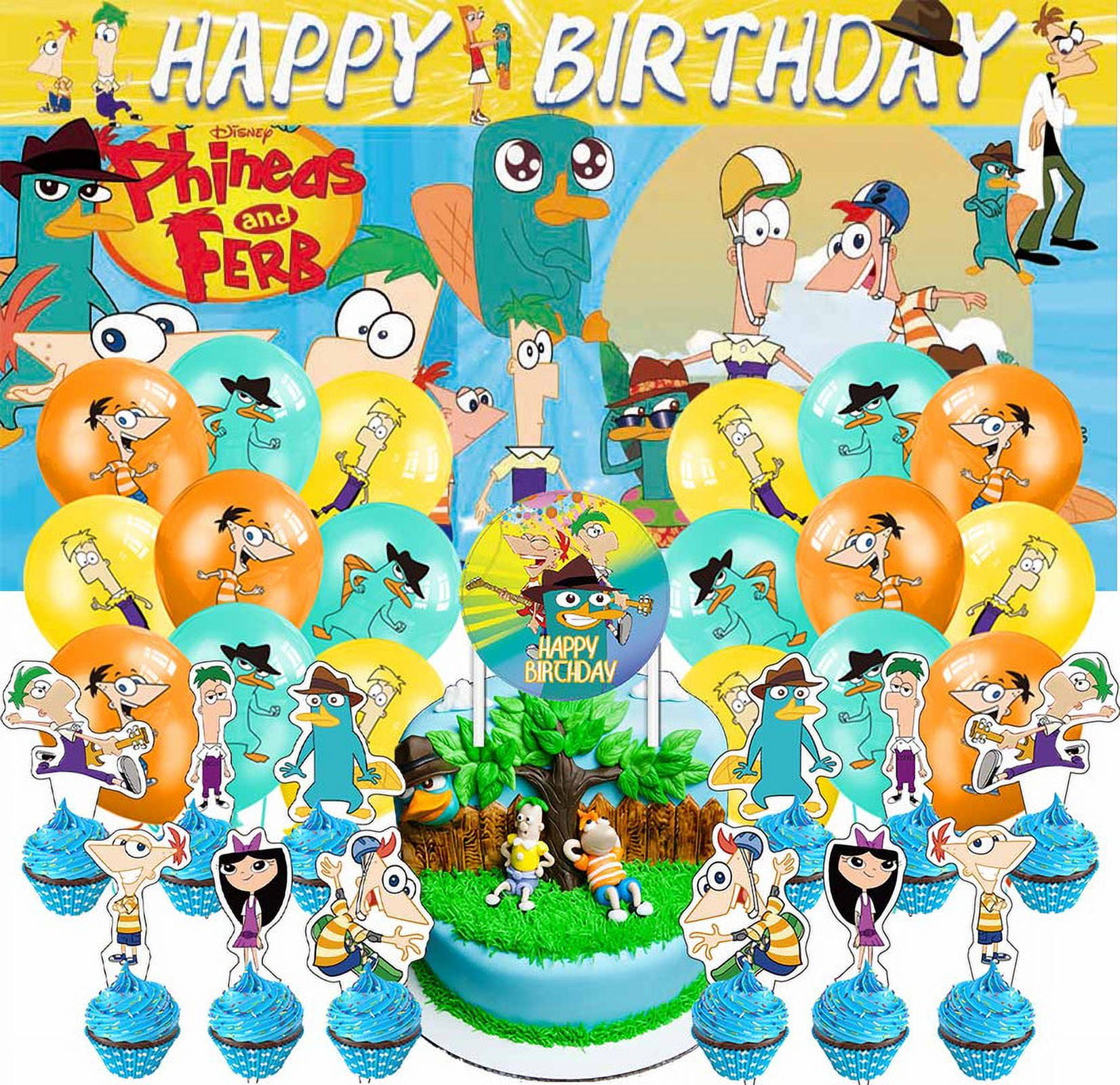 Phineas and Ferb Party Decor Decorations Birthday Set for Kids Supplies ...