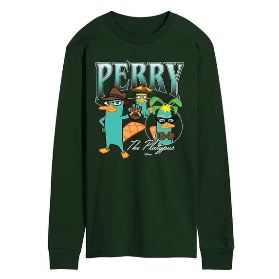 Phineas and Ferb - Perry Platapus Bootleg - Men's Long Sleeve Graphic T-Shirt