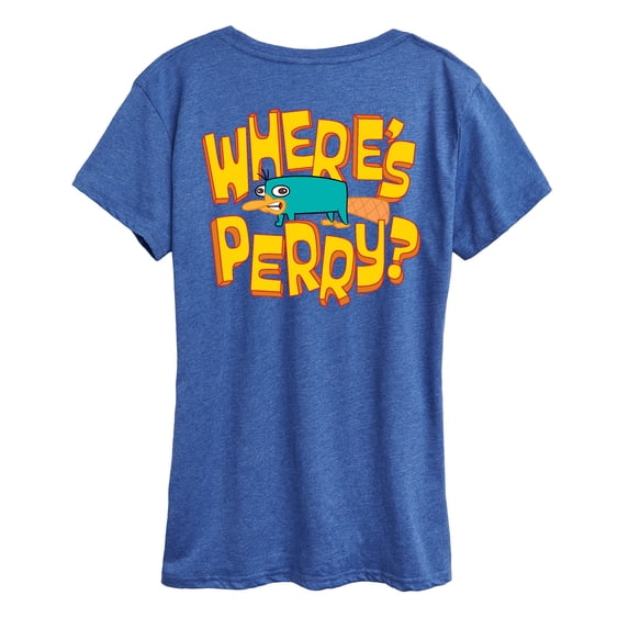 Phineas and Ferb - Where's Perry - Women's Short Sleeve Graphic T-Shirt