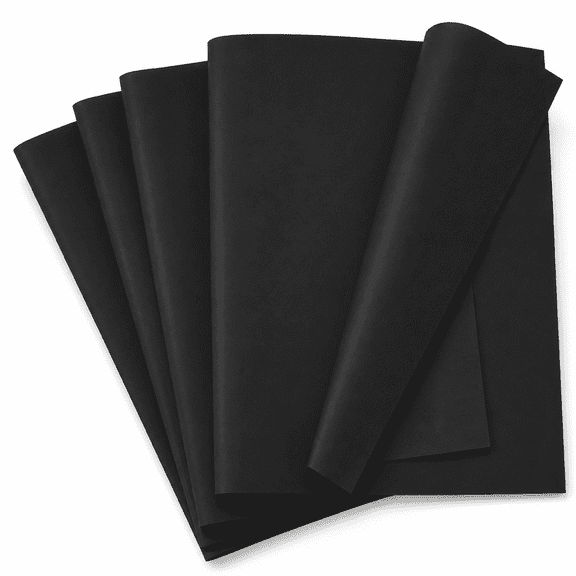 150 Sheets Black Tissue Paper Bulk, 14 x 20 Gift Wrapping Tissue Paper for Gift Bags, Floral Bouquet Wrapping, Small Business Packaging, Retail Bags, Basket Fillers & DIY Crafts