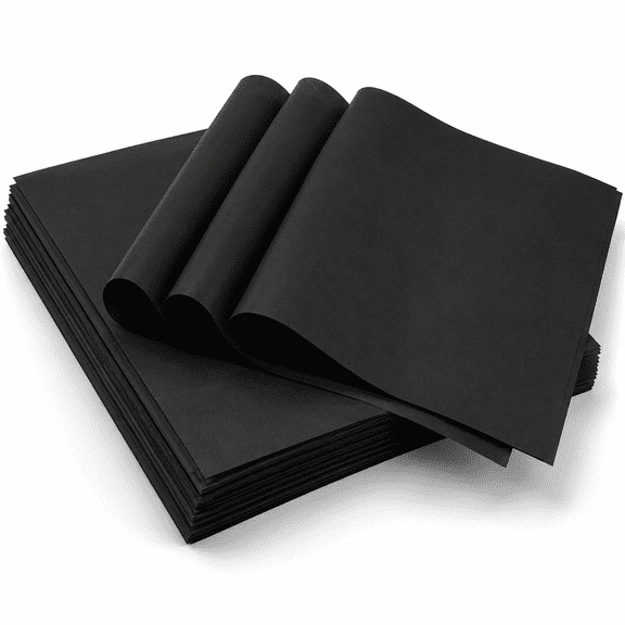 150 Sheets Black Gift Tissue Paper, 14" x 20" Bulk Wrapping Paper for Gift Bags, Floral Packaging, DIY Crafts, Party Favors & Retail Packaging, Black