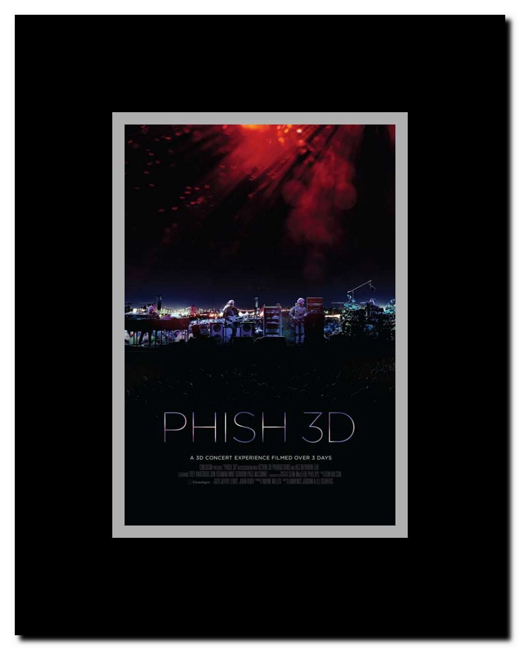 Phish 3D Framed Movie Poster