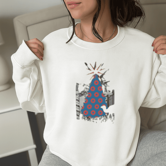 Phish Christmas Tree Music Fan Holiday Festive Graphic Vintage Style Sweatshirt, up to Size 5XL
