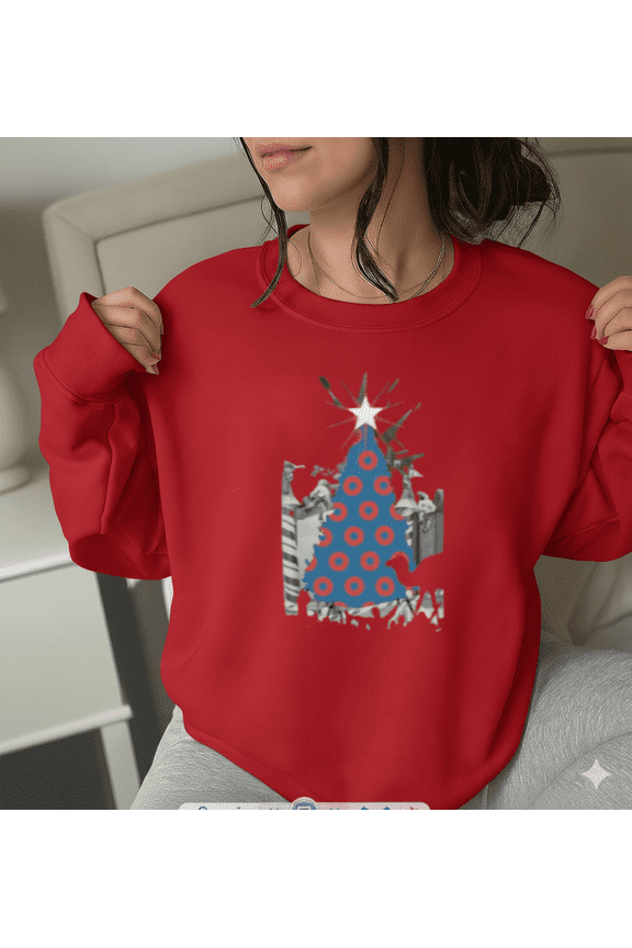 Phish Christmas Tree Music Fan Holiday Festive Graphic Vintage Style Sweatshirt, up to Size 5XL
