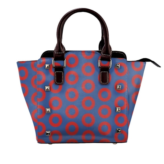 Phish Donut Blue Rivet Fashion One-Shoulder Women's Handbag Tote Bag