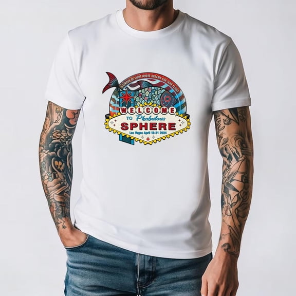 Phish Inspired Sphere Las Vegas 2024 Lot Style Jam Band Concert Unisex T-Shirt, for men & women, up to size 5XL.