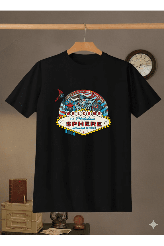 Phish Inspired Sphere Las Vegas 2024 Lot Style Music Jam Band Tour Graphic Unisex T-Shirt V60743 up to size 5XL