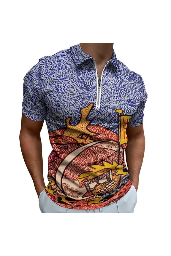 Phish Your Trip Is Short Men Zipper T-shirt Summer Casual Short Sleeve T-shirt Top