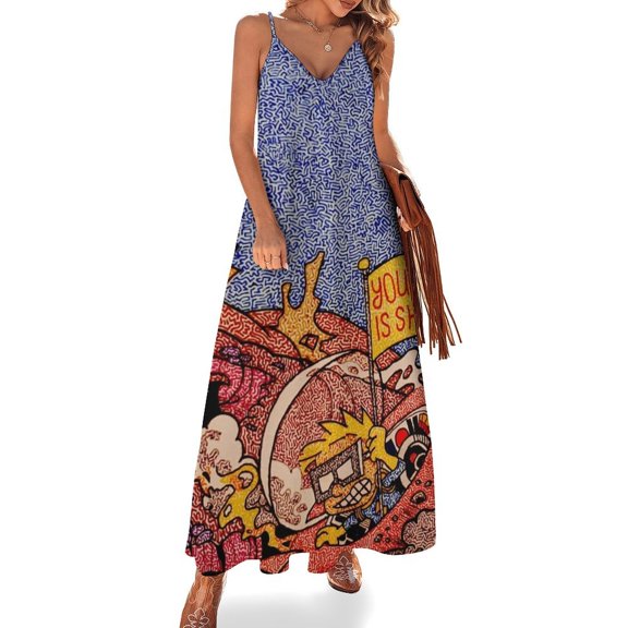 Phish Your Trip Is Short Sleeveless Dress Loose Women's Dress Dresses Luxury Evening Dresses