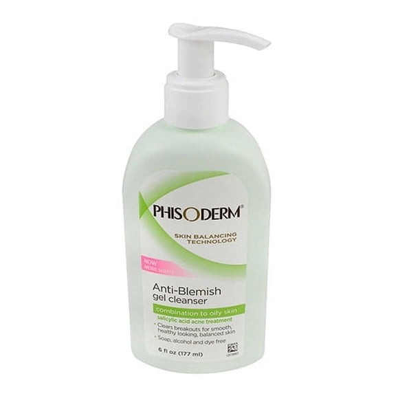 Phisoderm Anti-Blemish Gel Cleanser For Combination To Oily Skin - 6 Oz, 3 Pack
