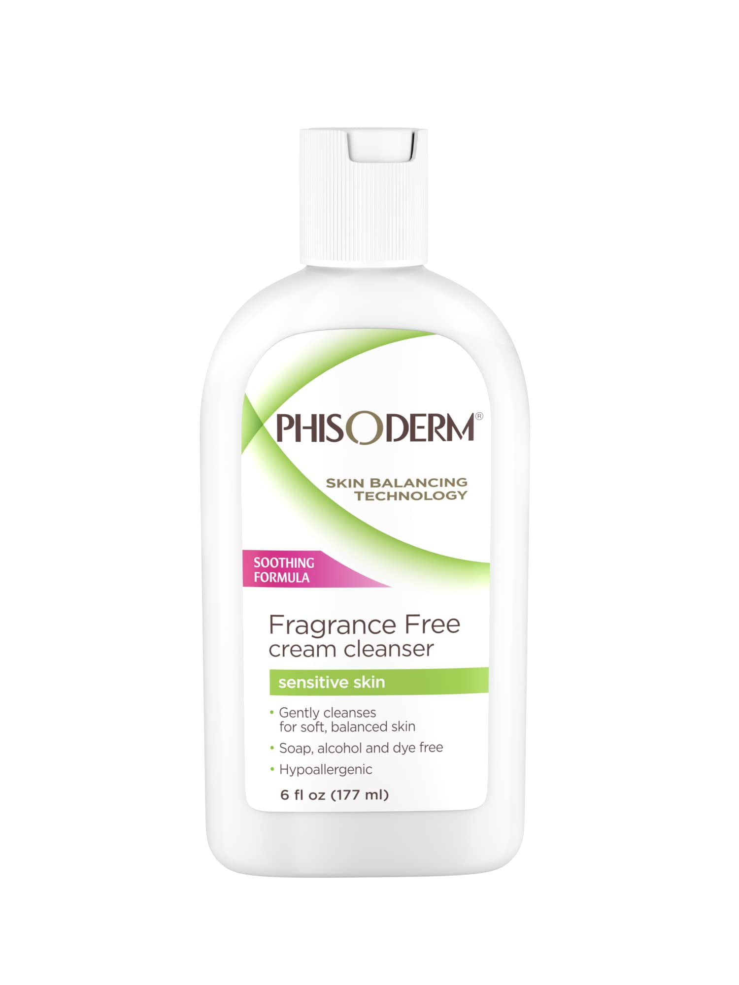 Phisoderm Fragrance Free Cream YPF5&nbsp;Cleanser For Sensitive Skin 6 oz (Pack of 4)