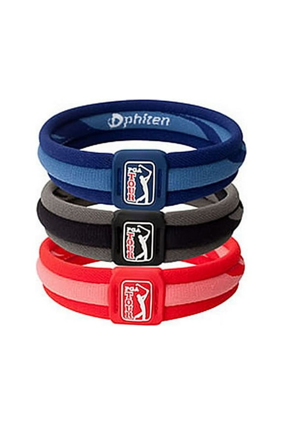PGA TOUR Titanium Bracelet X30-(6.75")-Red