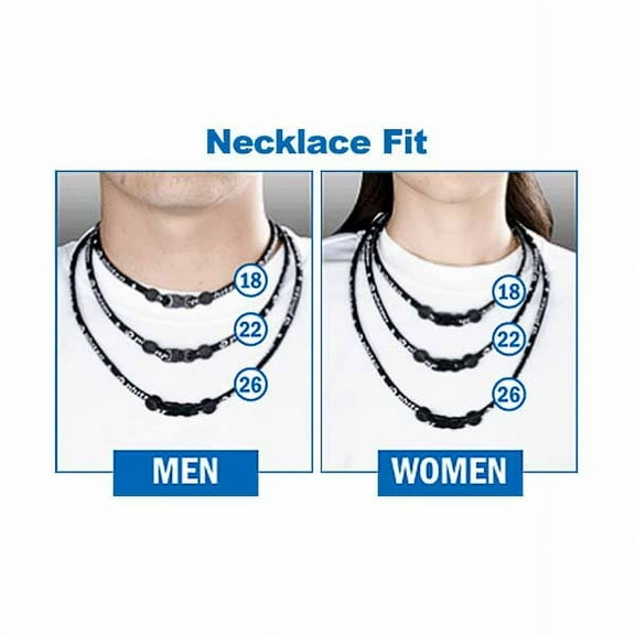 Phiten Titanium Necklace Classic, 18 In.