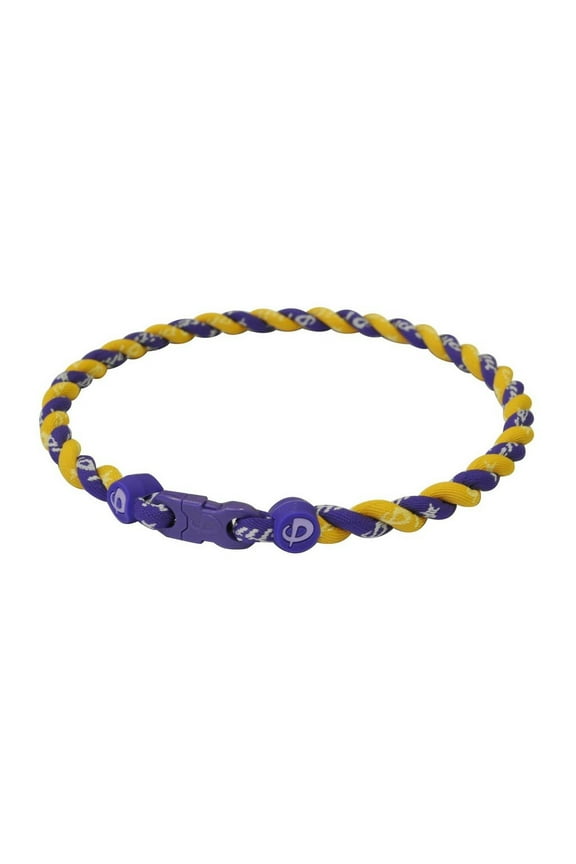 Tornado Titanium Necklace (Purple/Gold, 18 Inch)