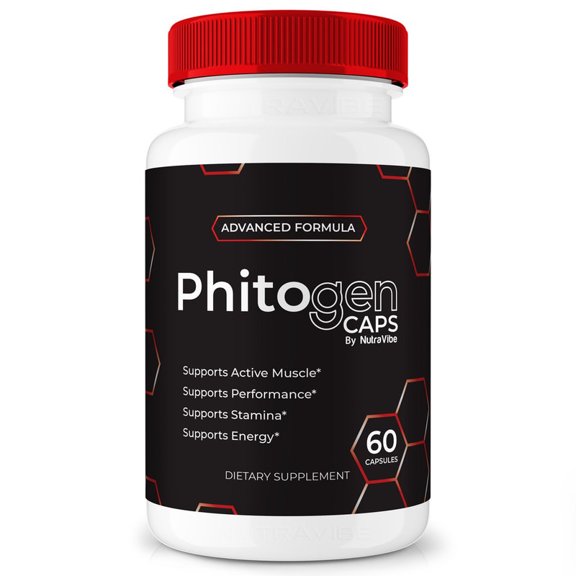 Phitogen Caps Original Phito Gen Capsules with a Natural Daily Blend for Energy & Wellness | Clean, Gentle, Easy-to-Swallow Pills (60 Capsules)