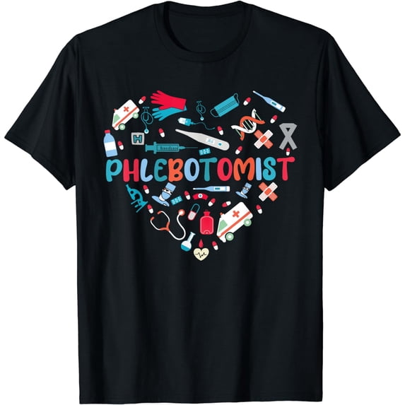 Phlebotomist Phlebotomy Technician Nurse Clinical T-Shirt