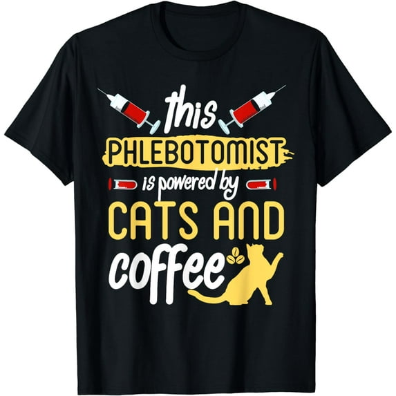 Phlebotomist Shirt Funny Cat Lover Phlebotomy Gift T-Shirt