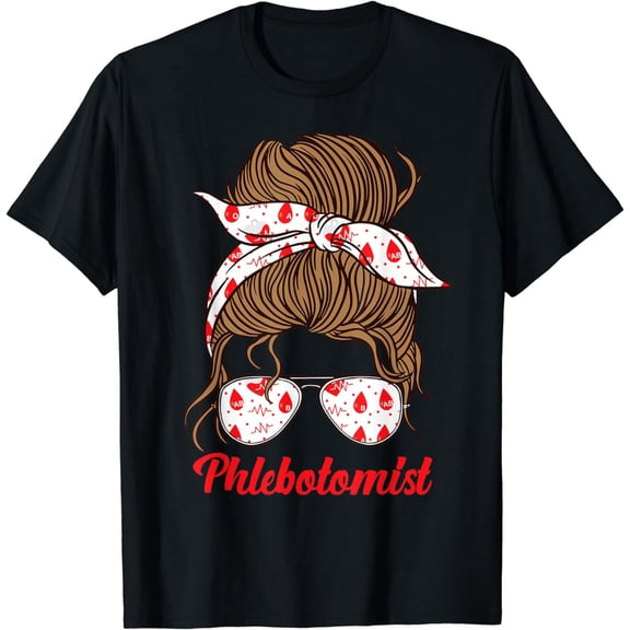 Phlebotomist Tech Technician Girl T-Shirt