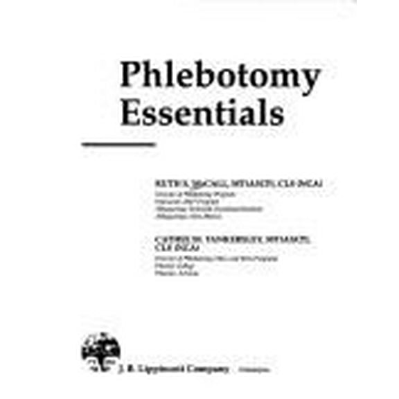 Pre-Owned Phlebotomy Essentials (Paperback) 0397549296 9780397549290