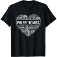 thumbnail image 1 of Phlebotomy Technician Phlebotomist T Shirt Love Heart Gift T-Shirt, 1 of 4