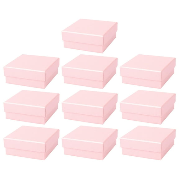 Phlegsive 10 Kraft Paper Jewelry Gift Boxes for Weddings & Parties