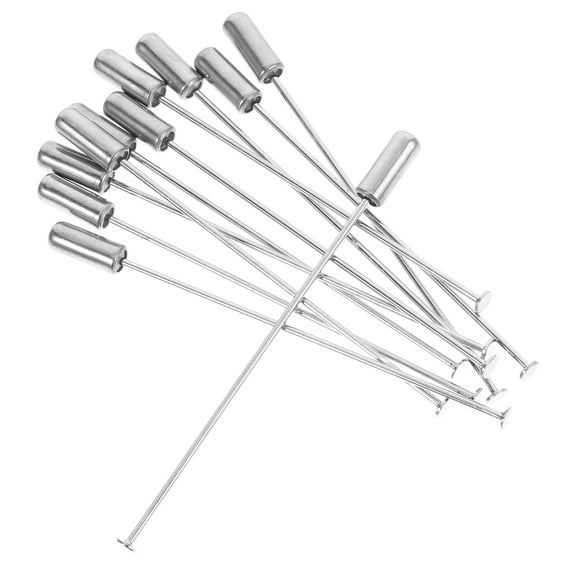 Phlegsive 10pcs Brooch Safety Pin Stick Pin Brooch Pin Suit Tie Hat Pin For Costume Decor