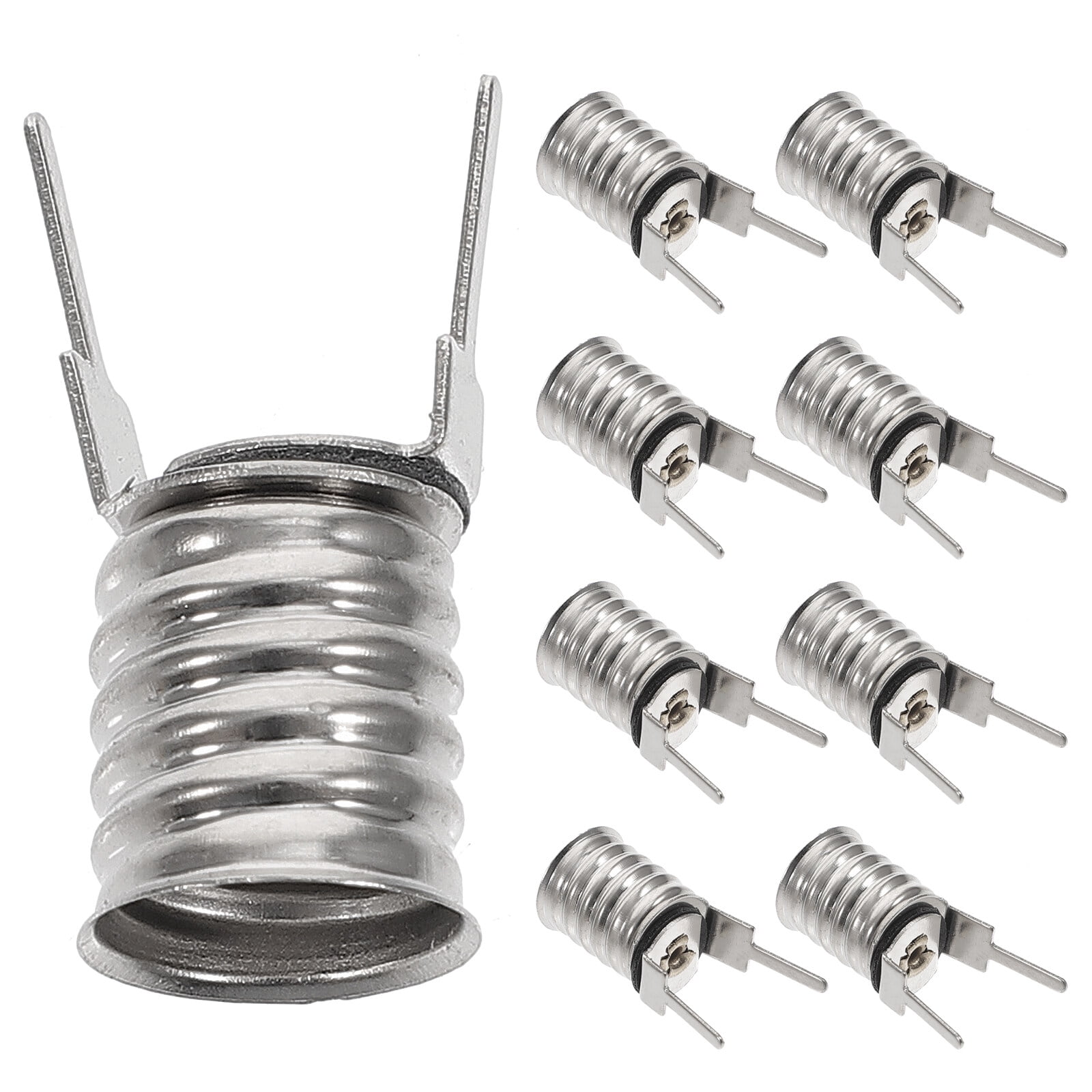 Phlegsive 10pcs Lamp Base Fixture Screw in Light Socket E10 Mini LED