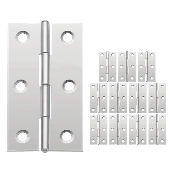 Phlegsive 12pcs Cabinet Hinge Stainless Steel Hinges Cupboard Hinges Furniture Hinge