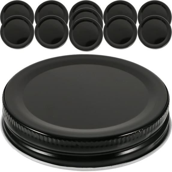 Phlegsive 12pcs Reusable Metal Lids for Wide Mouth Jars