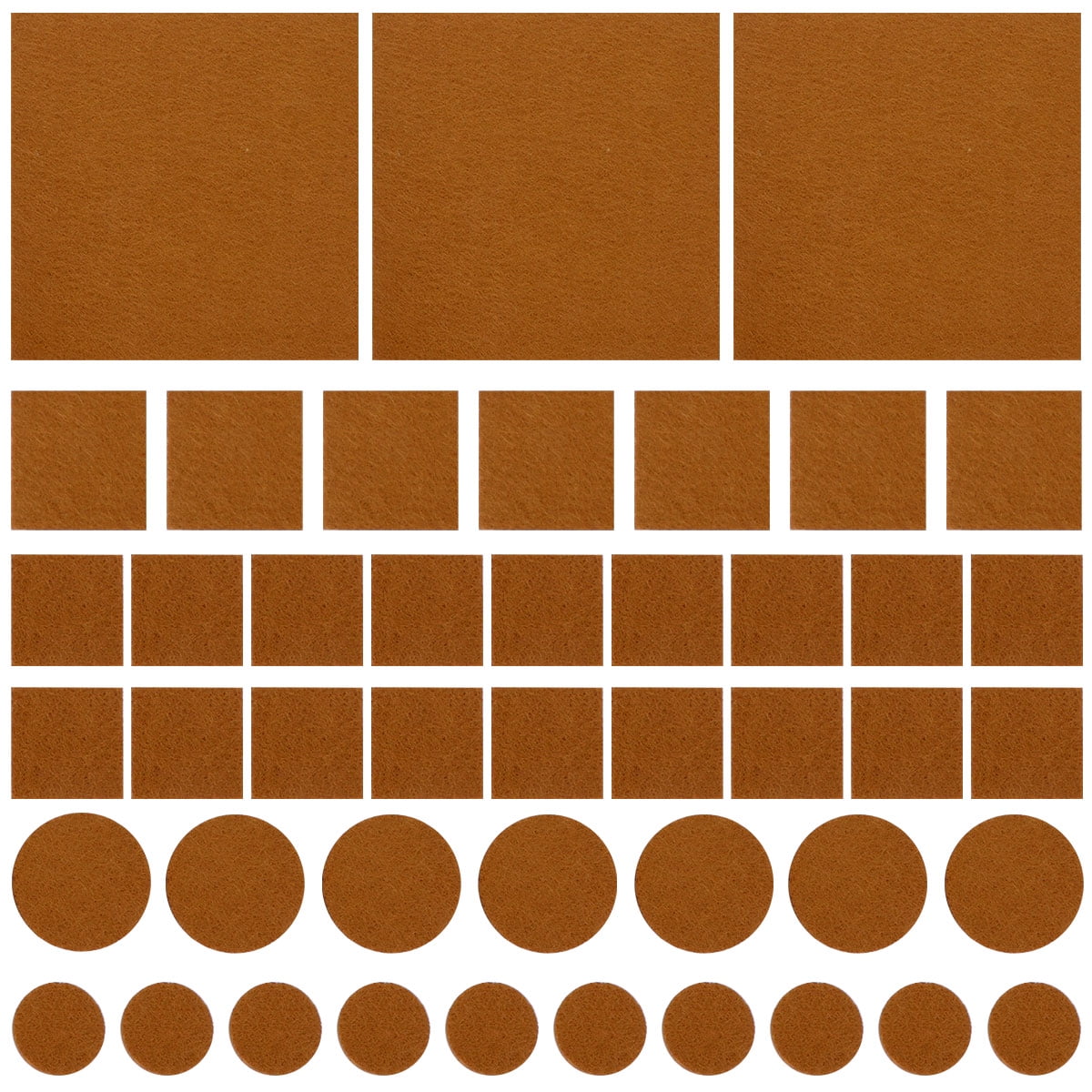 Phlegsive 130pcs 3mm Felt Furniture Pads Brown