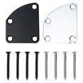 Phlegsive 2 Electric Guitar Neck Plates w/ Screws for Repair/Replace