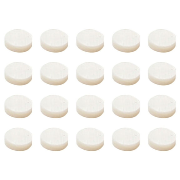 Phlegsive 20pcs Guitar Mandolin Bass Inlay Stickers Fret Markers White