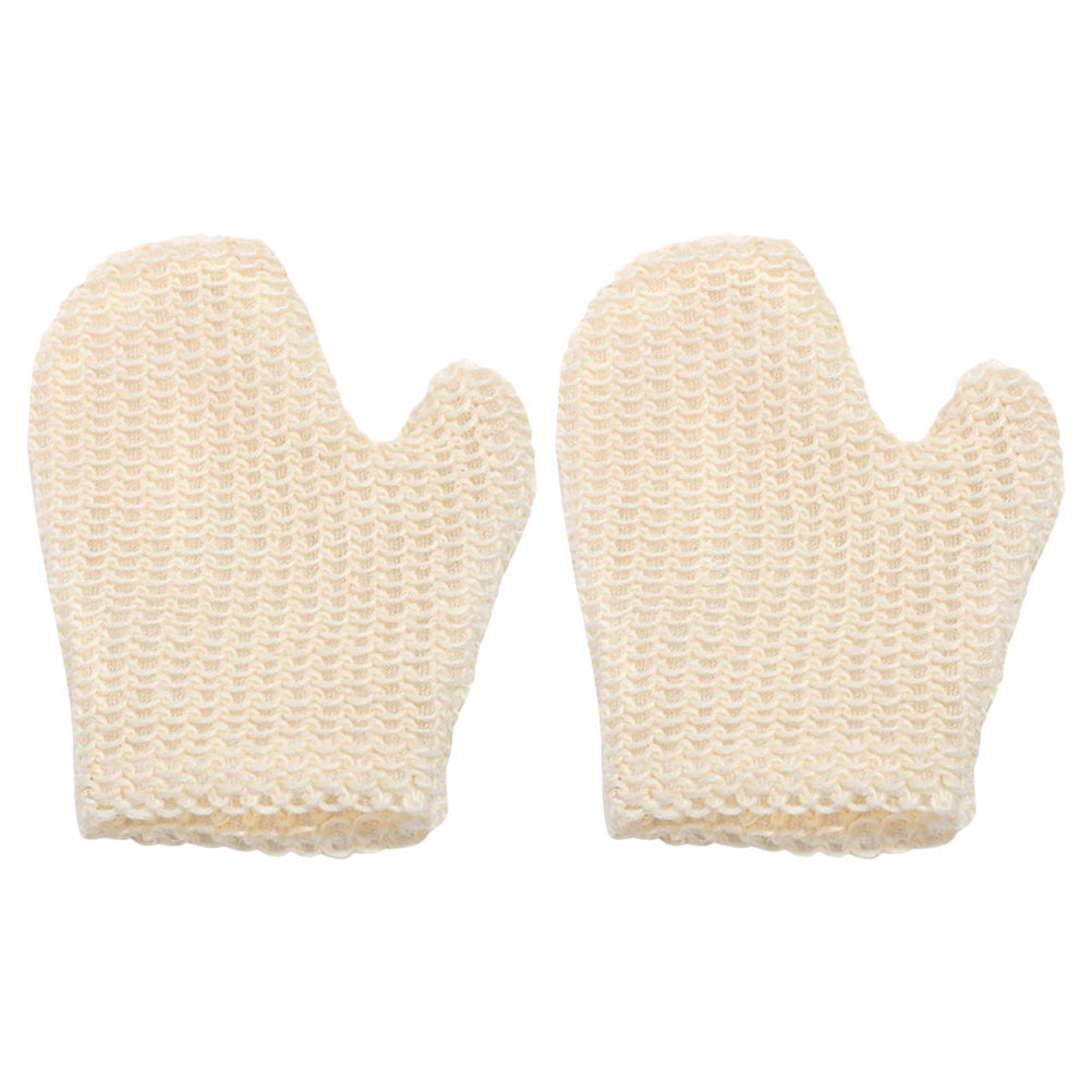 Phlegsive 2Pcs Practical Exfoliating Bath Gloves Simple Rubbing Bath