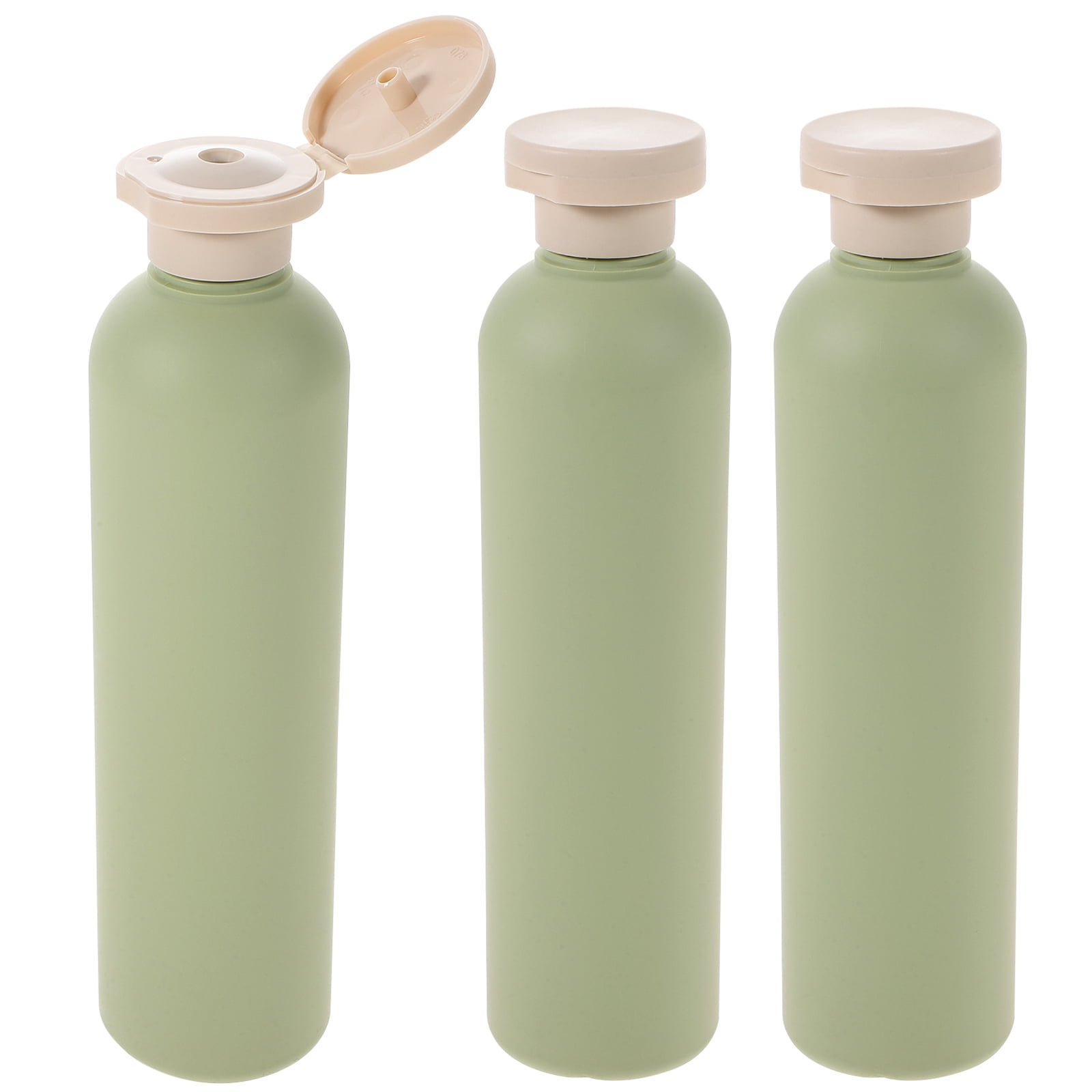 Phlegsive 3Pcs Refillable Empty Travel Bottles for Shampoo Lotions