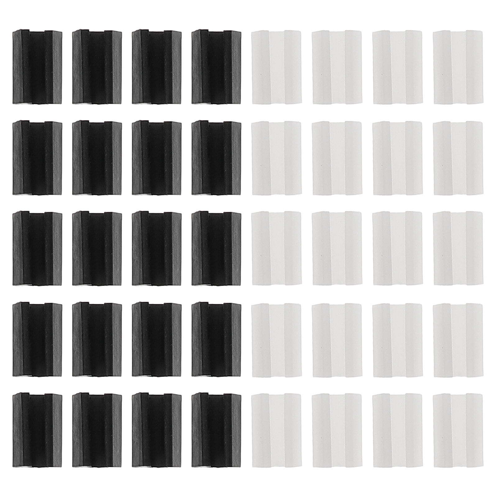 Phlegsive 40pcs Chair Leg Tips Cap 6mm UShaped Floor Glides Furniture