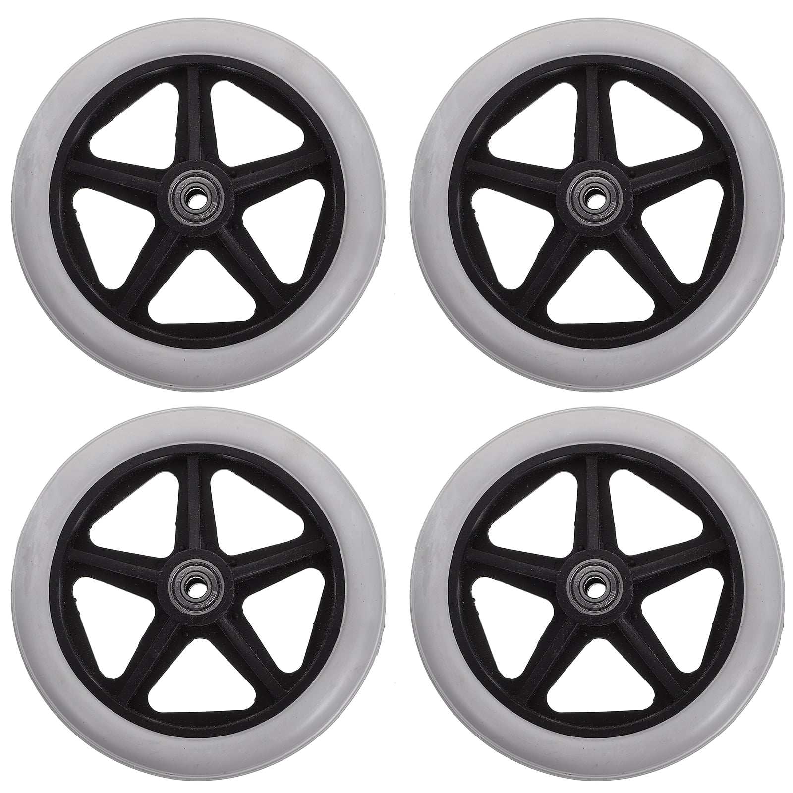 Phlegsive 4pcs Wheelchair Replacement Wheel Axles AntiFront Rollator