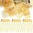 Phlegsive 50 Metal Hair Side Combs for Wedding Veil Clips