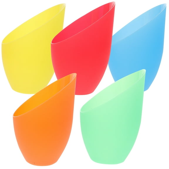 Phlegsive 5pcs Colored Plastic Lampshade Replacement for Multi-Head LED Floor Lamp