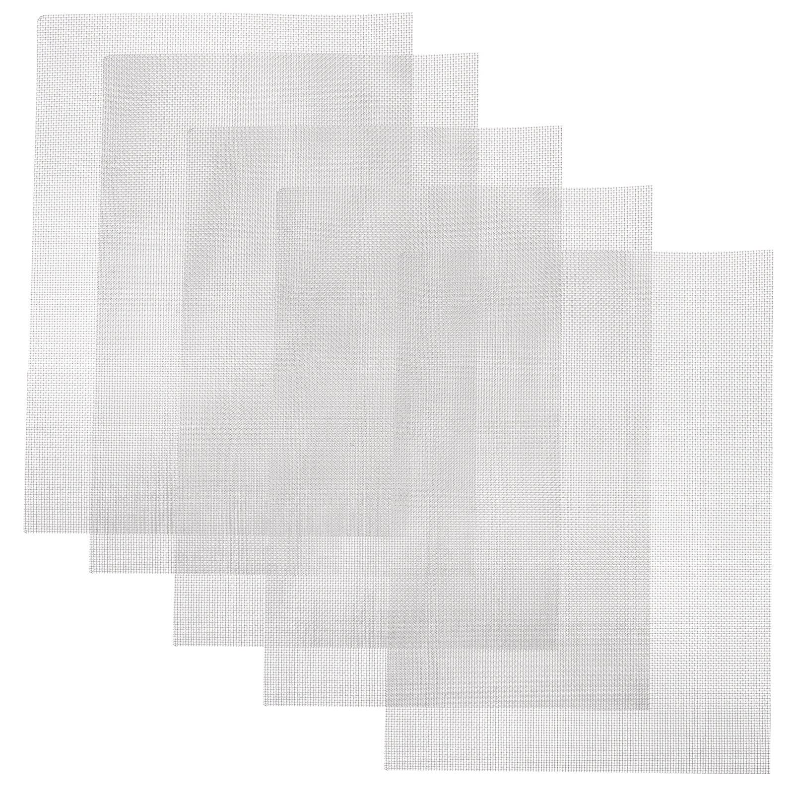 Phlegsive 5pcs Wire Mesh 304 Stainless Steel 20 Mesh Window Screen Bird