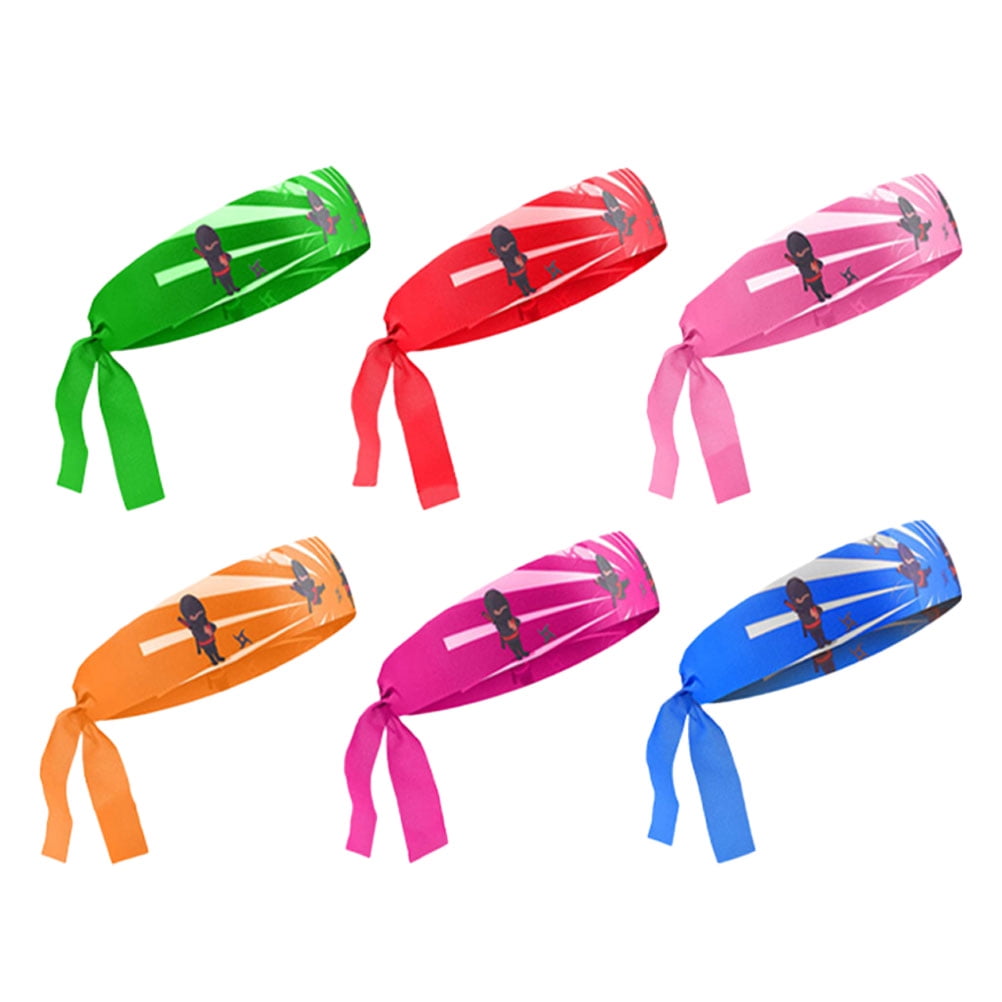 Phlegsive 6pcs Ninja Headband Samurai Headband Ninja Headband Decorative Samurai Headband