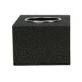 Phlegsive Black Square Tissue Box Cover Paper Towel Holder
